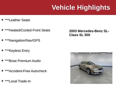 Used 2003 Mercedes-Benz SL 500 image 10