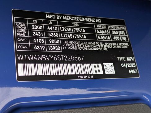 New 2025 Mercedes-Benz Sprinter 2500 image 14