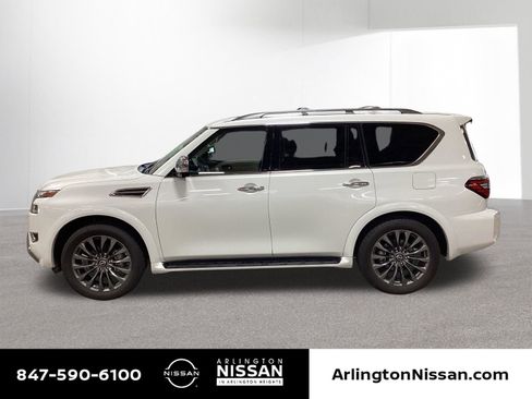 Certified 2023 Nissan Armada Platinum w/ Captain's Chairs Package AWD/4WD image 1