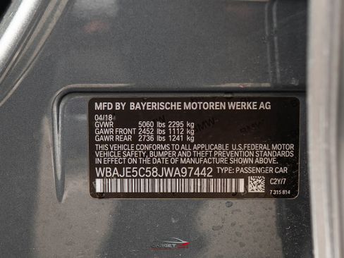 Used 2018 BMW 540i w/ M Sport Package image 53