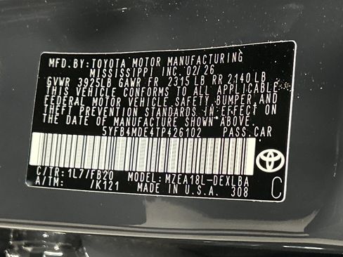 Used 2026 Toyota Corolla LE FWD image 36