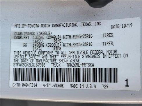 Used 2020 Toyota Tacoma SR w/ SR Convenience Package RWD image 25