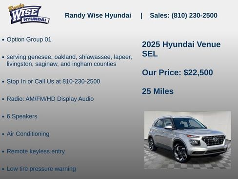 New 2025 Hyundai Venue SEL FWD image 5