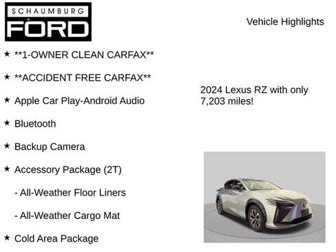 Used 2024 Lexus RZ 450e Premium w/ Accessory Package (Z1) AWD/4WD image 8