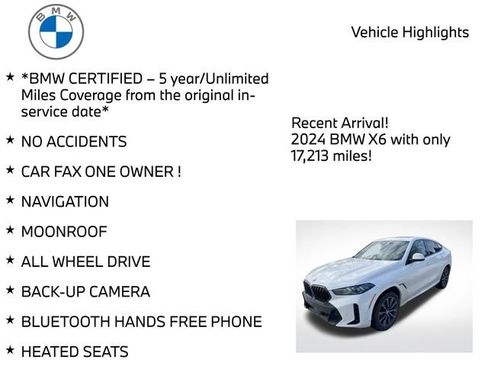 Certified 2024 BMW X6 xDrive40i w/ Premium Package image 4