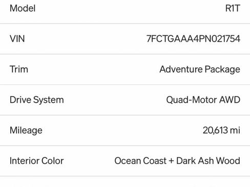 Used 2023 Rivian R1T Adventure image 3