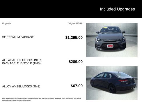 Used 2024 Toyota Corolla SE w/ SE Premium Package FWD image 3