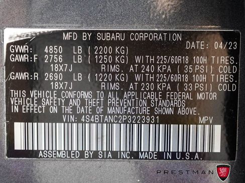 Used 2023 Subaru Outback Limited image 44