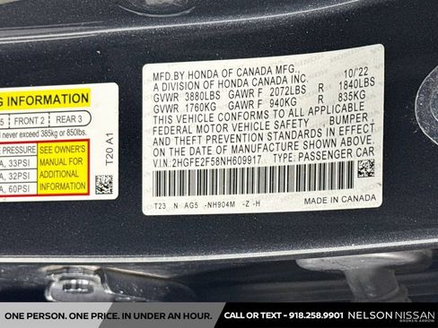 Used 2022 Honda Civic Sport image 29
