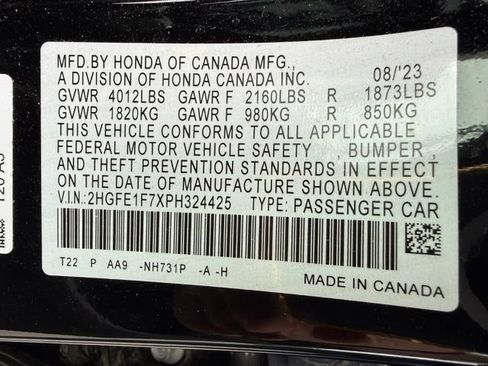 Used 2023 Honda Civic EX image 10