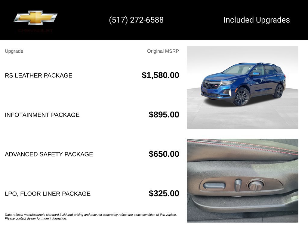 Used 2022 Chevrolet Equinox RS w/ RS Leather Package AWD/4WD image 5