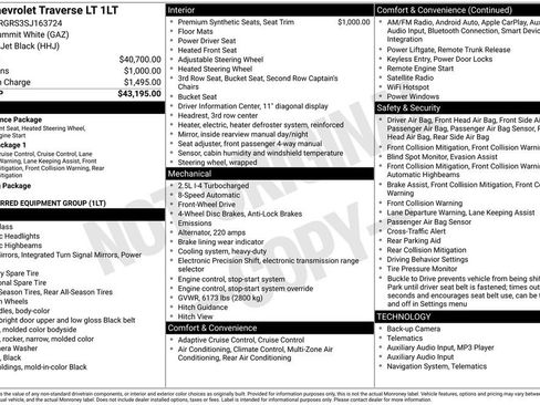 Used 2025 Chevrolet Traverse LT image 2