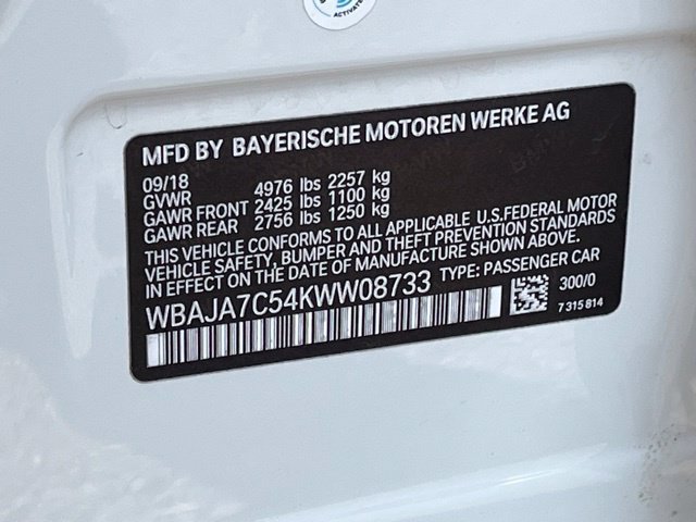 Used 2019 BMW 530i xDrive w/ Convenience Package AWD/4WD image 37