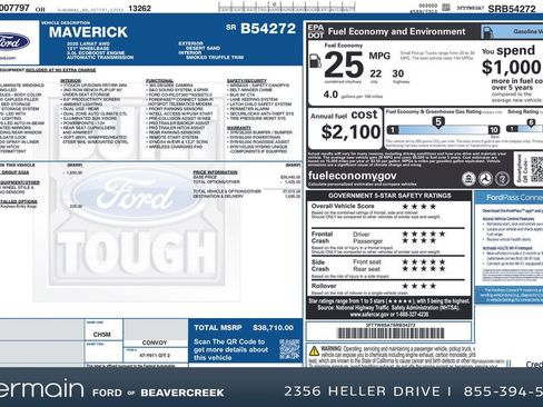 New 2025 Ford Maverick Lariat image 28