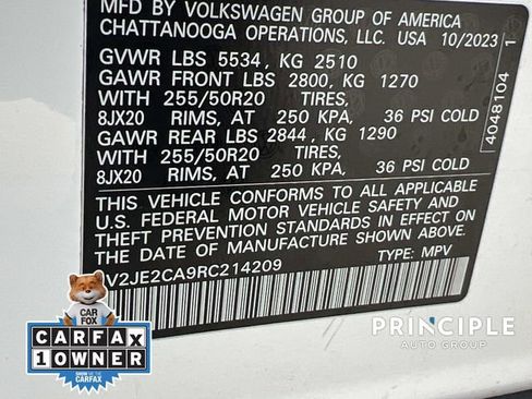 Used 2024 Volkswagen Atlas Cross Sport SE w/ Panoramic Sunroof Package FWD image 37