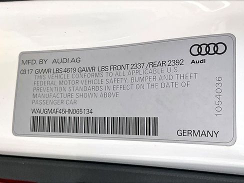Used 2017 Audi A4 2.0T Ultra Premium w/ Convenience Package image 31