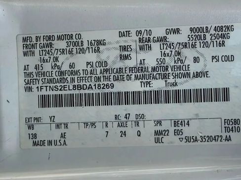 Used 2011 Ford E-250 and Econoline 250 Extended w/ PWR Group image 25