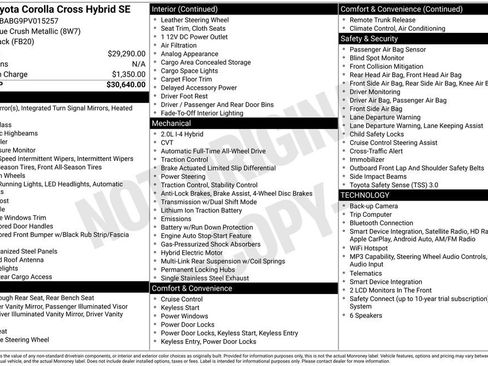 Used 2023 Toyota Corolla Cross AWD Hybrid image 7
