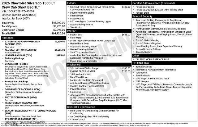 New 2026 Chevrolet Silverado 1500 LT AWD/4WD image 32