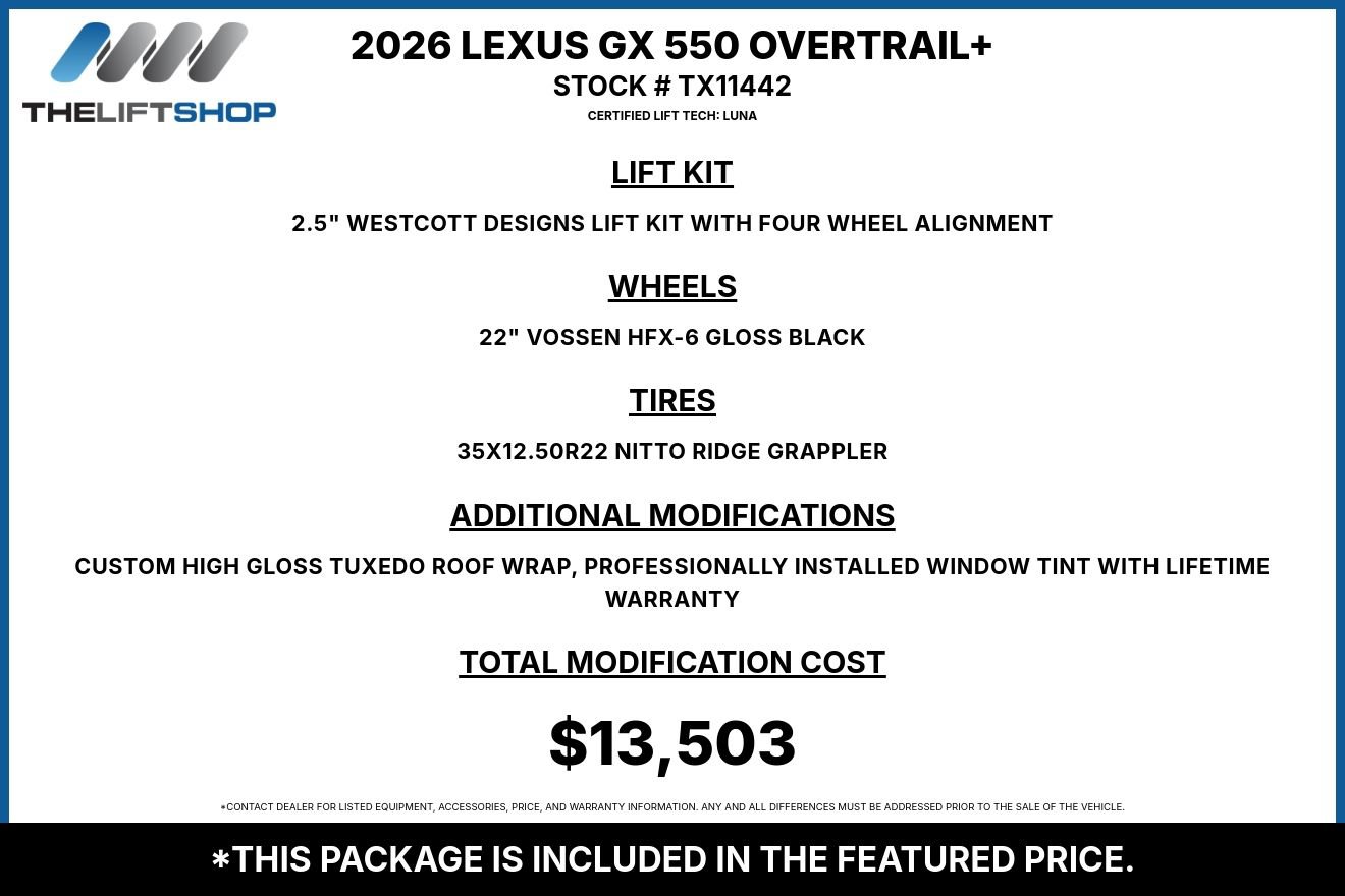 Used 2026 Lexus GX 550 AWD/4WD image 2