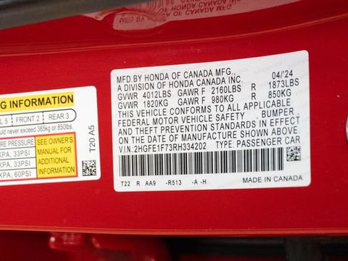 Used 2024 Honda Civic EX image 30