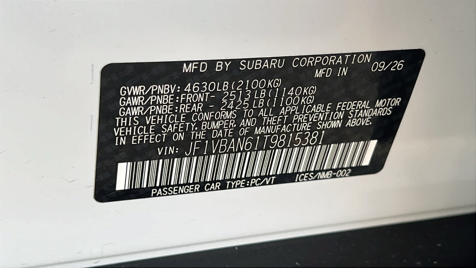 New 2026 Subaru WRX Limited AWD/4WD image 30