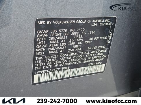 Used 2025 Volkswagen Atlas Cross Sport SEL Premium R-Line AWD/4WD image 31