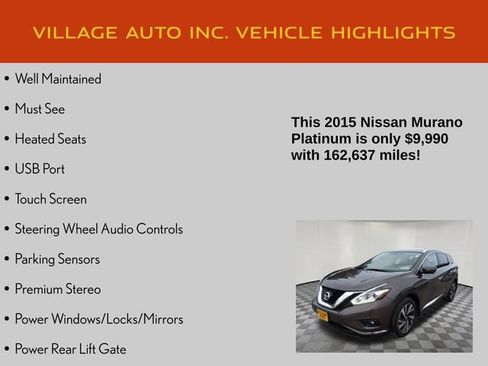 Used 2015 Nissan Murano Platinum w/ Platinum Technology Package image 7