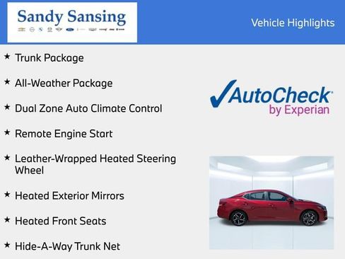 Used 2024 Nissan Sentra SV w/ All-Weather Package FWD image 8