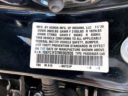 Used 2021 Honda Civic EX image 34