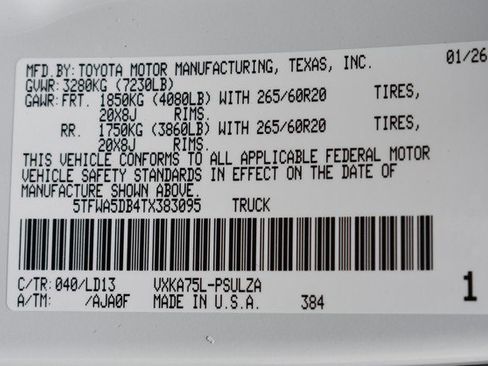 New 2026 Toyota Tundra Limited image 15