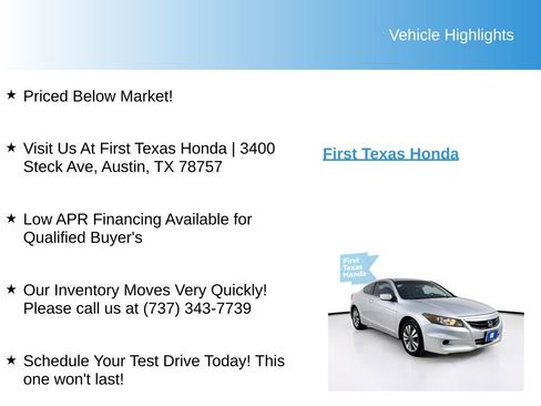 Used 2012 Honda Accord EX-L image 9