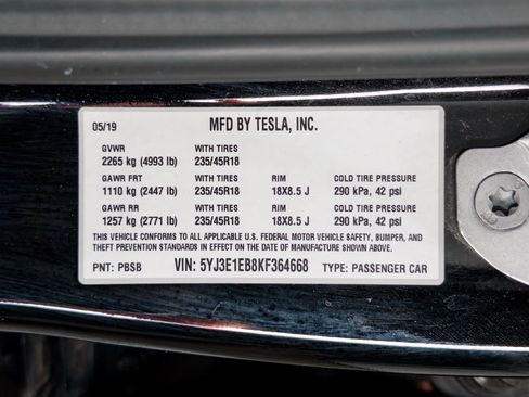 Used 2019 Tesla Model 3 Long Range AWD/4WD image 28