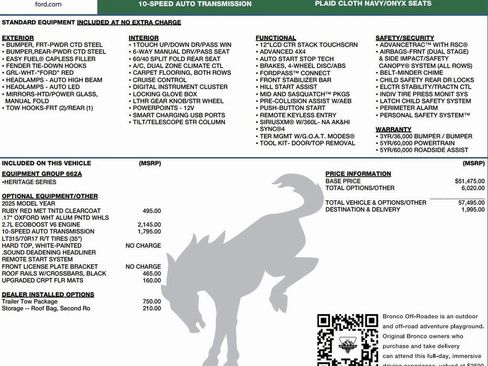 New 2025 Ford Bronco Heritage Edition image 2