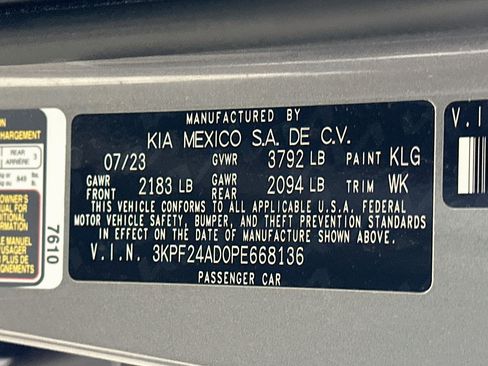 Used 2023 Kia Forte LXS FWD image 12