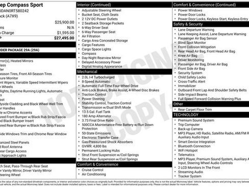 Used 2024 Jeep Compass Sport AWD/4WD image 47