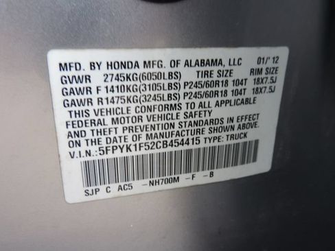 Used 2012 Honda Ridgeline RTL image 14
