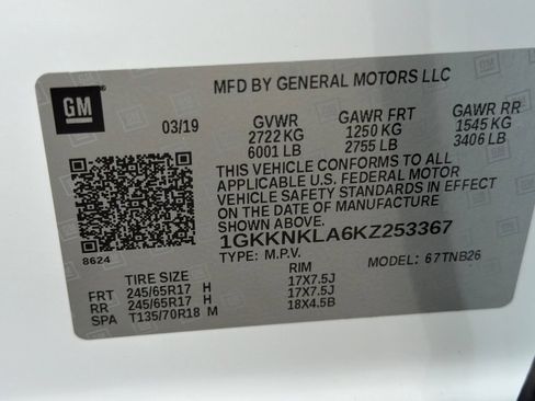 Used 2019 GMC Acadia SLE FWD image 54