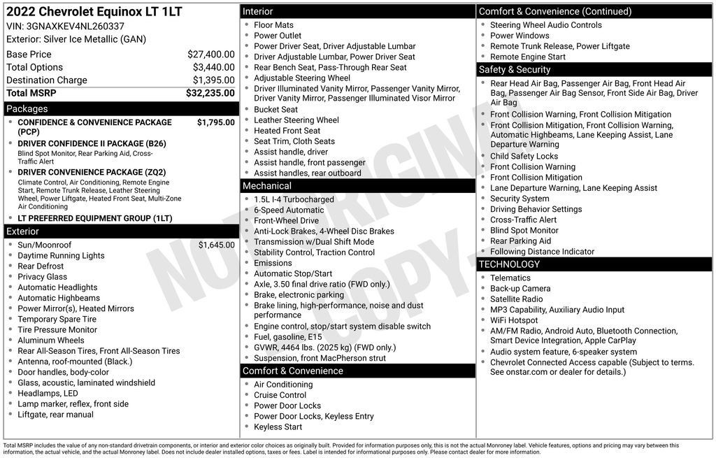 Used 2022 Chevrolet Equinox LT FWD image 3