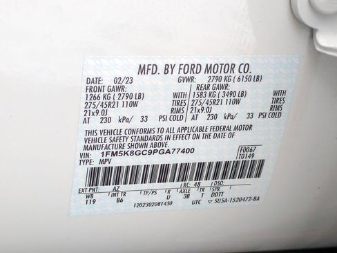 Certified 2023 Ford Explorer ST w/ Equipment Group 401A image 44