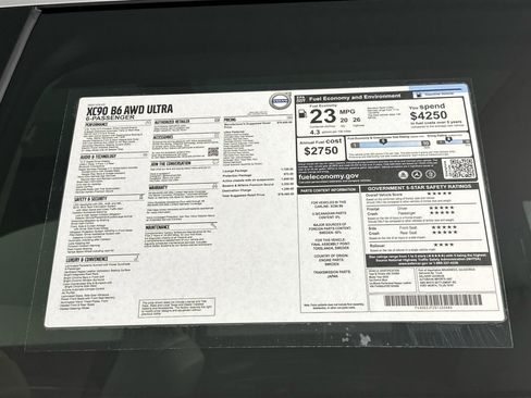 New 2025 Volvo XC90 B6 Ultra w/ Lounge Package image 22