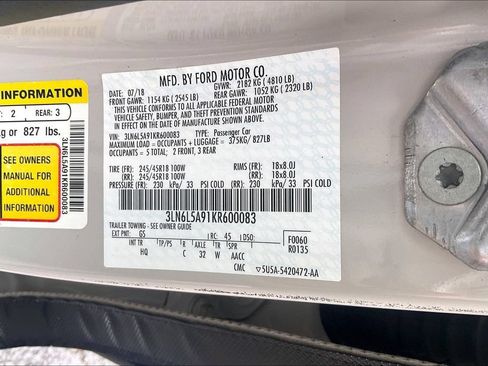 Used 2019 Lincoln MKZ Premiere FWD image 32