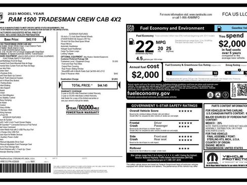 Used 2023 RAM 1500 Tradesman RWD image 4
