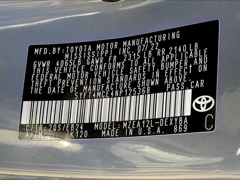 Used 2022 Toyota Corolla XSE w/ Carpet Mat Package (TMS) FWD image 36