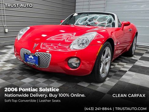 Used 2006 Pontiac Solstice Convertible w/ Premium Package RWD image 1