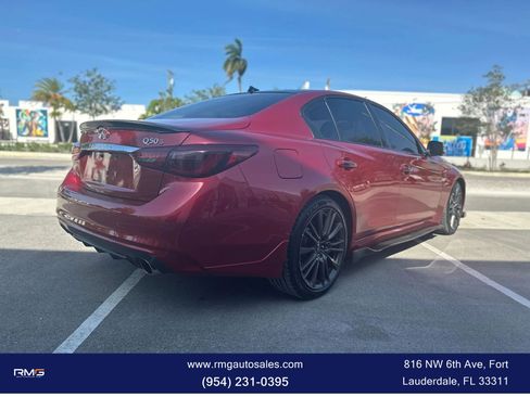 Used 2019 INFINITI Q50 Red Sport 400 w/ Proactive Package image 4