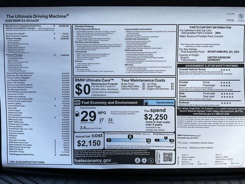 New 2026 BMW X3 xDrive30 w/ Premium Package image 38