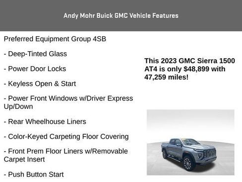 Used 2023 GMC Sierra 1500 AT4 w/ Technology Package AWD/4WD image 8