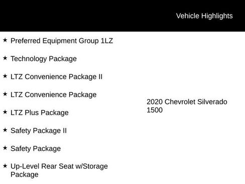 Used 2020 Chevrolet Silverado 1500 LTZ w/ LTZ Plus Package image 12