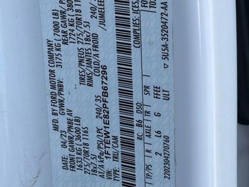 Used 2023 Ford F150 Tremor w/ 360 Degree Camera Package image 35